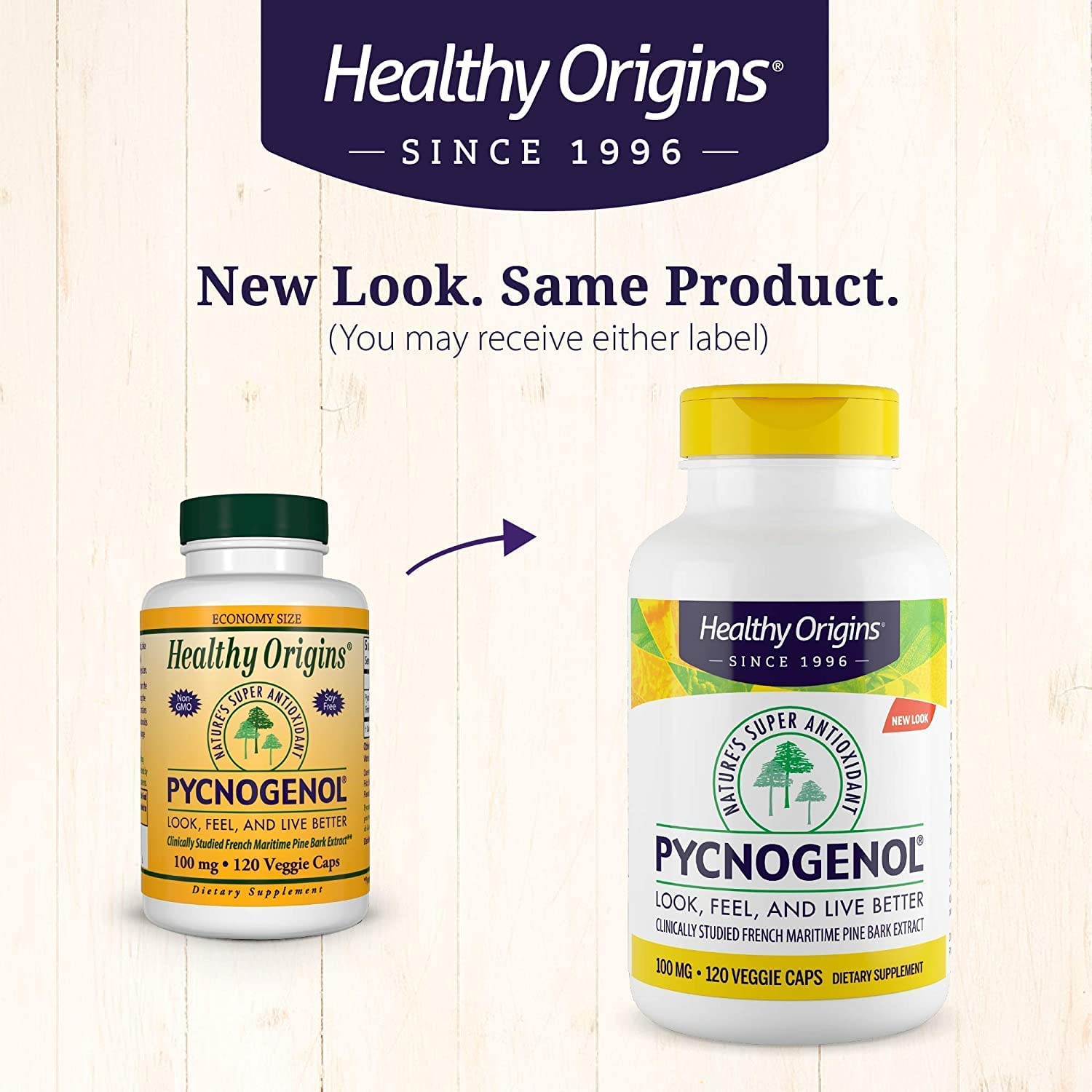Healthy Origins Pycnogenol new package